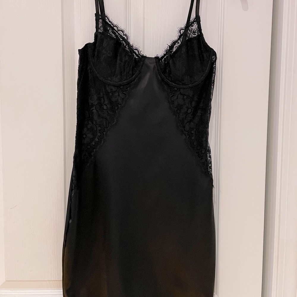 Black Lace Mini Dress